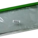 Marlin Clear PVC 23cm Pencil Bag Green Zip 23cm x 11cm