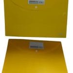 DLOffice A4 Carry Folder with Press Stud on Flap Yellow