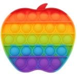 Sceedo Pop It Bubble Apple Fidget  Rainbow