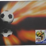 UniQue Soccer And Fire Mouse Pad