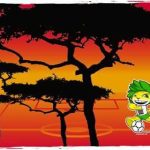 UniQue Zakumi Running  Mouse Pad