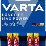 Varta LongLife Alkaline AAA Max Power 4 Pack Battery