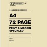 Freedom A4 College Exercise Book Feint and Margin 72 Page