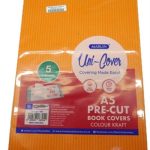 Marlin Kids A5 Precut Book Cover Orange 5 Pack