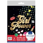 Marlin A4 PreCut Book Cover Girl Power 5pack