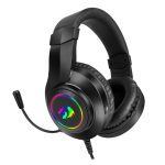 REDRAGON Over-Ear HYLAS Aux (Mic and Headset)|USB (Power Only)
RGB Gaming Headset - Black - Image 2